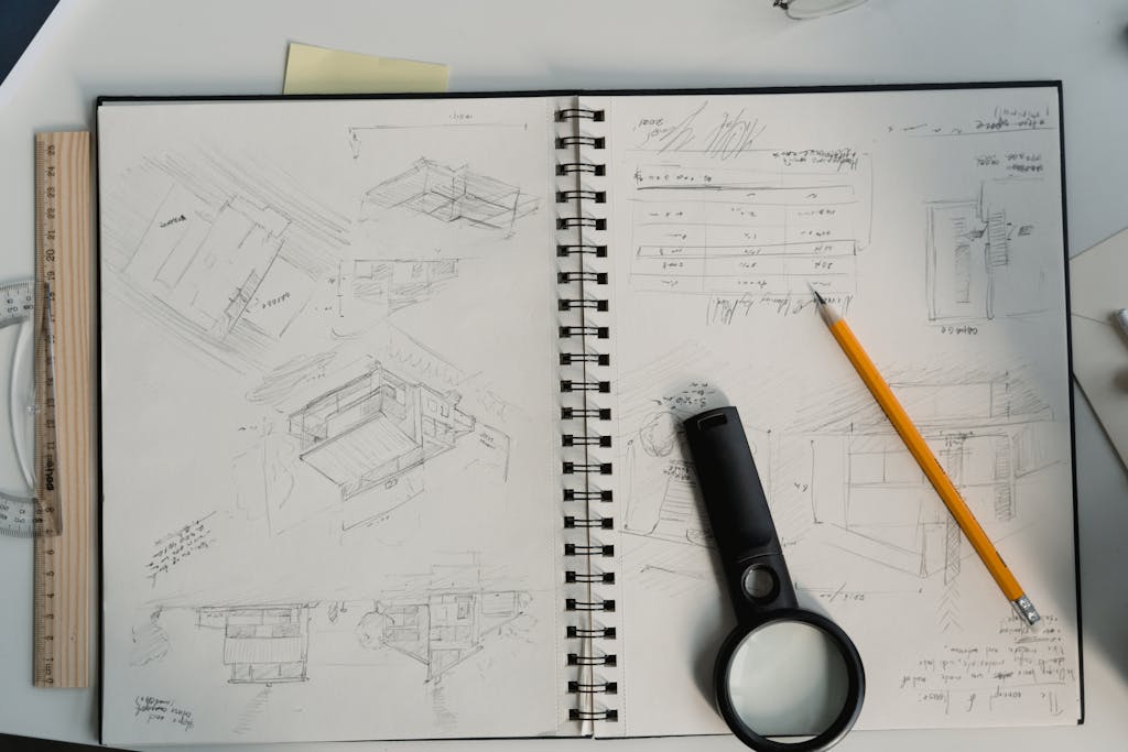 Free stock photo of architect, architectural sketches, architecture