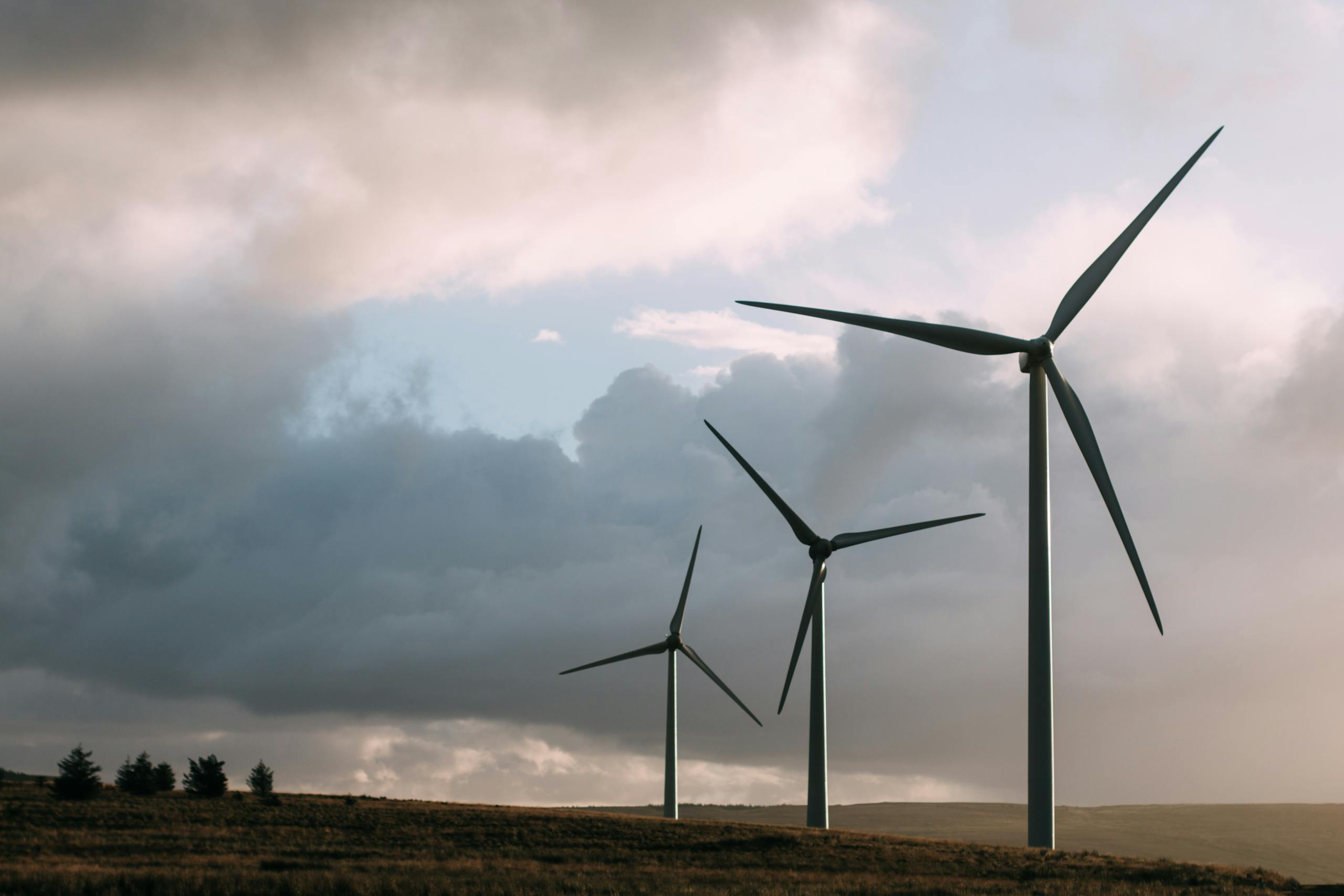 ABE&RE- Three Gray Wind Turbine